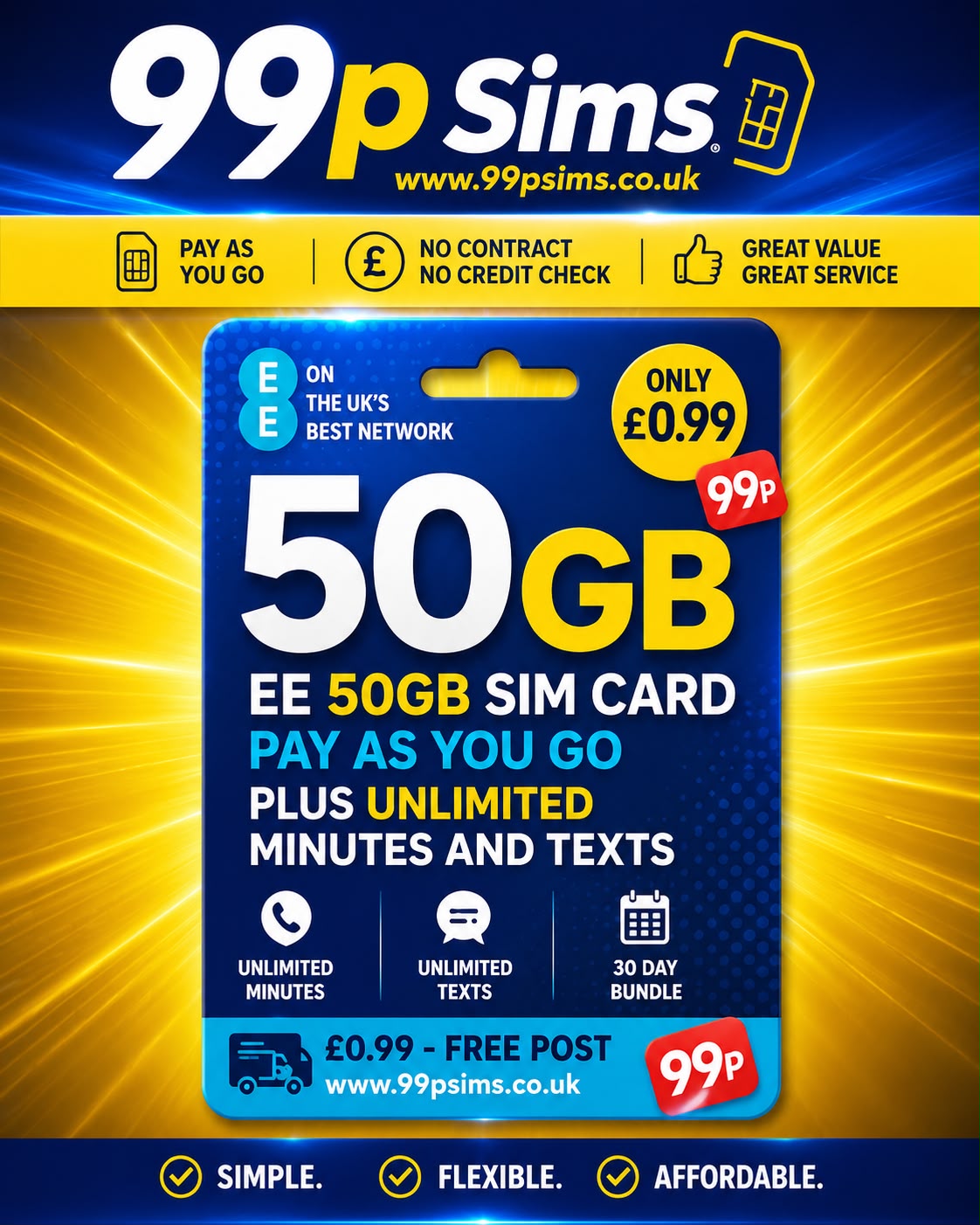 EE 50GB SIM Card