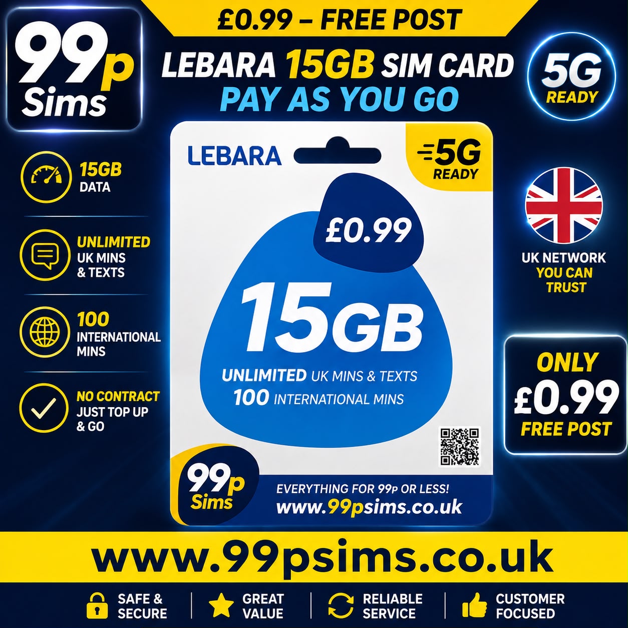Lebara 15GB SIM Card